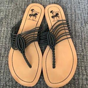 Circus by Sam Edelman woven flip flops